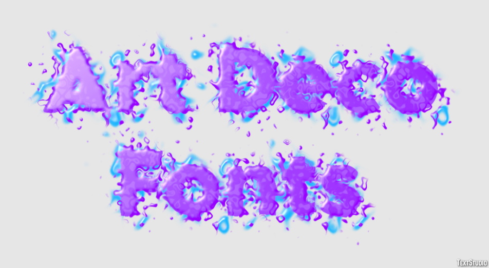 Art Deco Fonts Text Effect