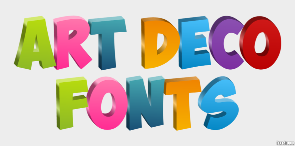 Art Deco Fonts Text Effect