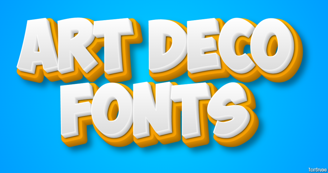Art Deco Fonts Text Effect