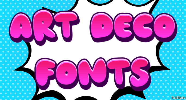 Art Deco Fonts Text Effect