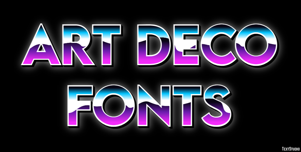 Art Deco Fonts Text Effect