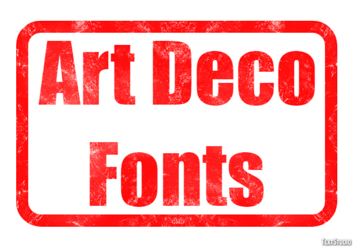 Art Deco Fonts Text Effect