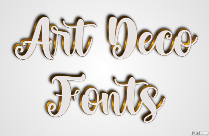 Art Deco Fonts Text Effect