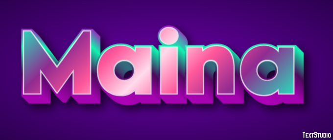Maina Text effect