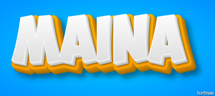Maina Text effect