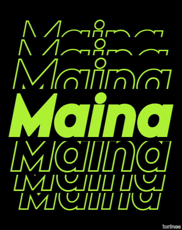 Maina Text Effect