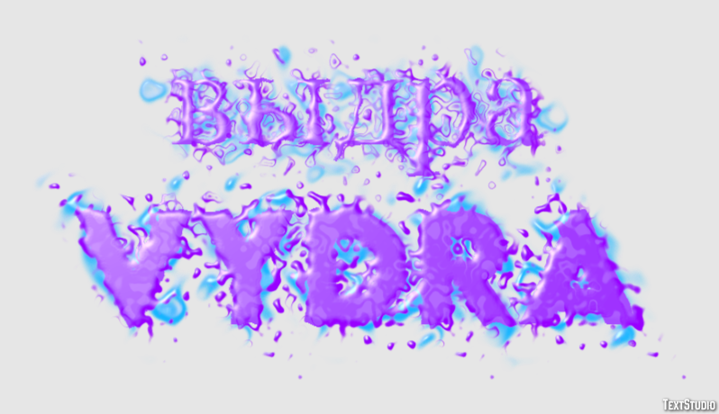 выдра vydra Эффект текста