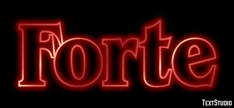 Forte Efeito de texto