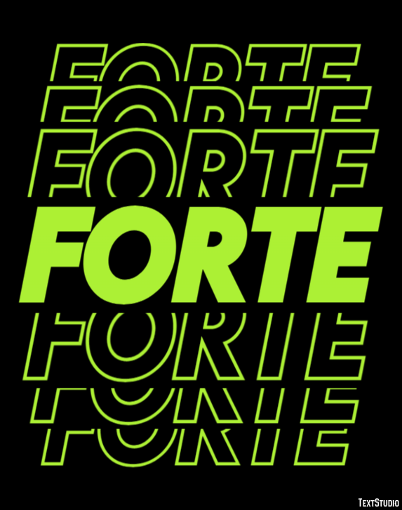 Forte Efeito de texto