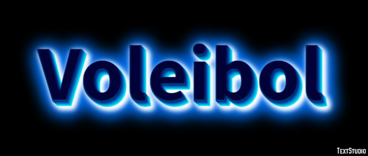 Voleibol Efecto de Texto