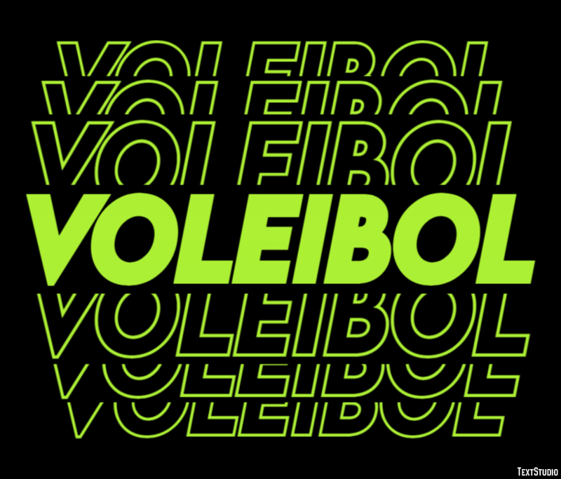 Voleibol Efecto de Texto