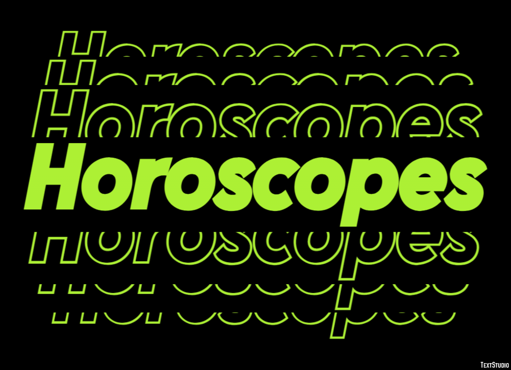Horoscopes Effetto testo