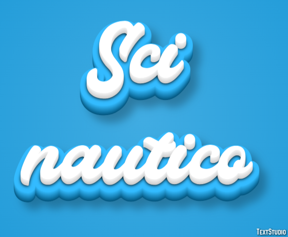 Sci nautico Effetto testo