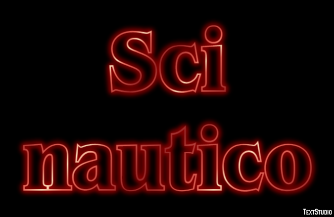 Sci nautico Effetto testo