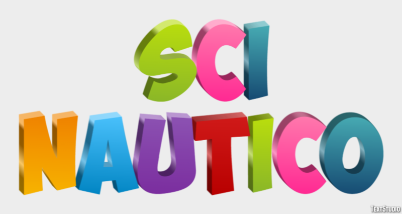 Sci nautico Effetto testo