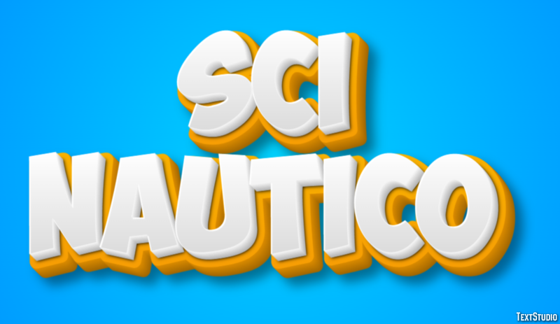 Sci nautico Effetto testo