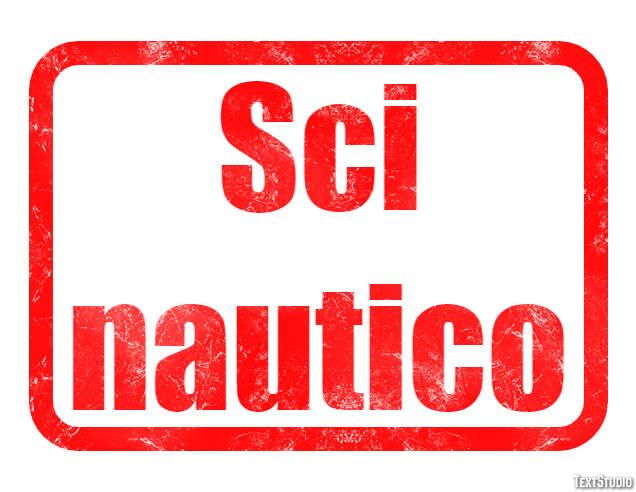 Sci nautico Effetto testo