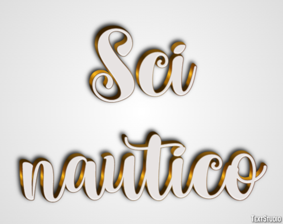 Sci nautico Effetto testo