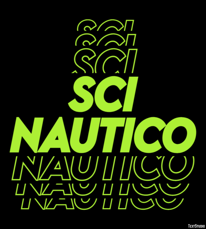 Sci nautico Effetto testo