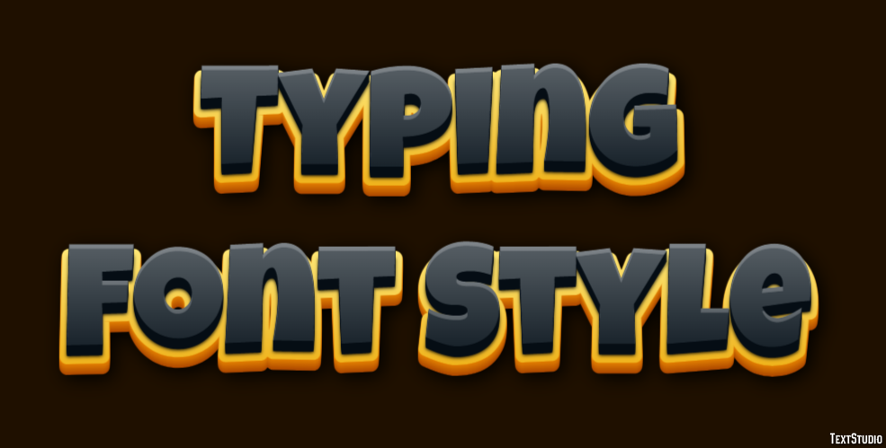 Typing Font Style Texteffekt