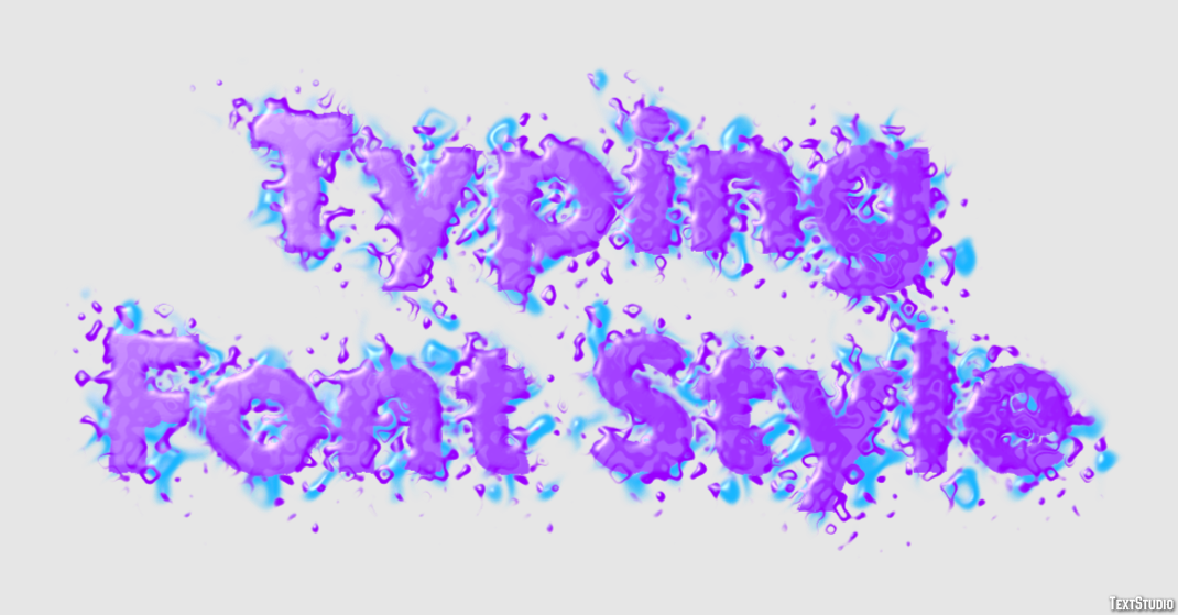 Typing Font Style Tekst Effect
