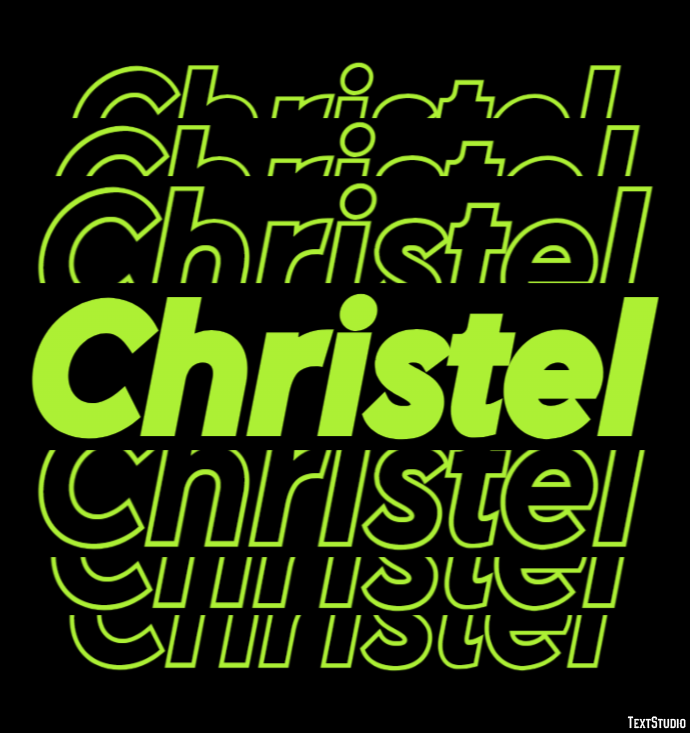 Christel Text Effect