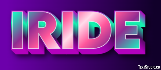 Iride Efecto de Texto