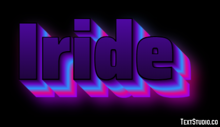 Iride Efecto de Texto