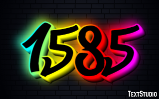 1585 Metin efekti
