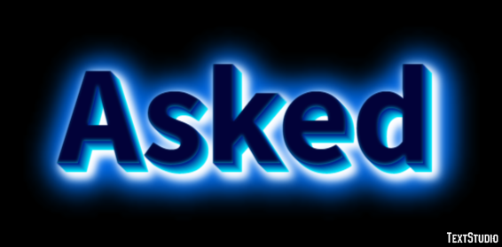 Asked Text Effect
