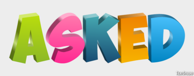 Asked Text Effect