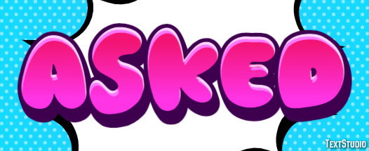 Asked Text Effect