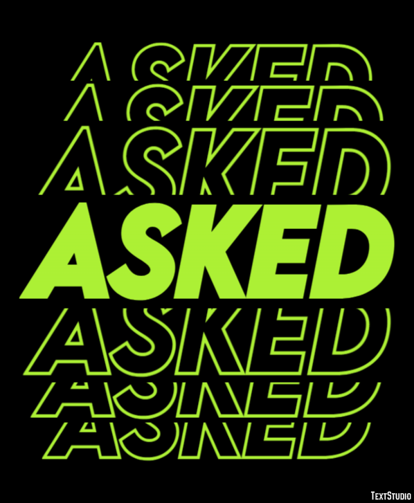 Asked Text Effect