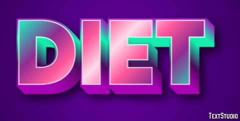 Diet Text Effect