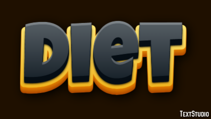 Diet Text Effect
