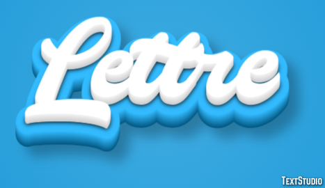 Lettre Effet de texte