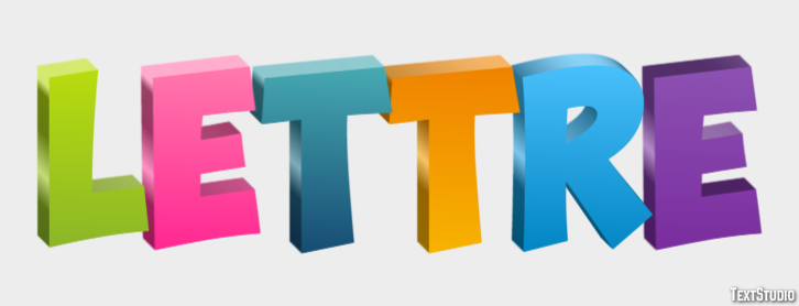 Lettre Effet de texte