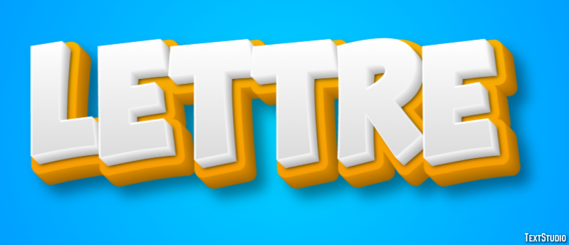 Lettre Effet de texte