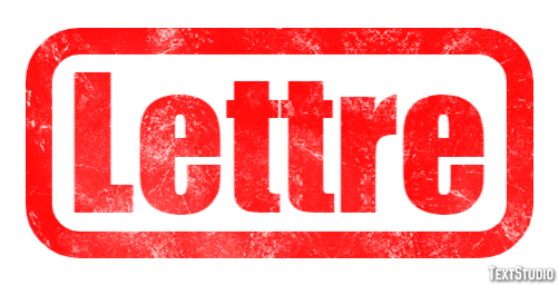 Lettre Effet de texte
