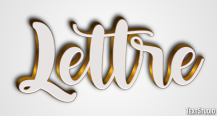 Lettre Effet de texte