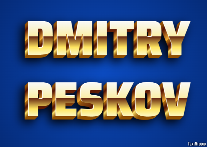 Dmitry Peskov Efecto de Texto