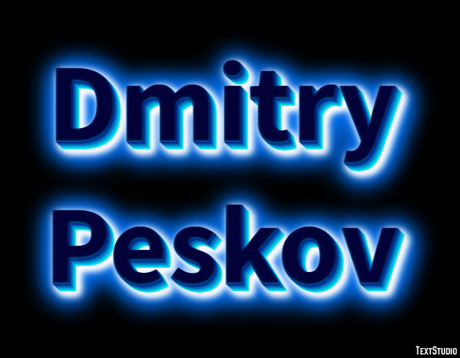 Dmitry Peskov Efeito de texto