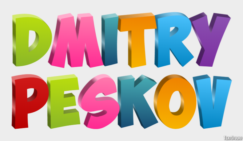 Dmitry Peskov Texteffekt