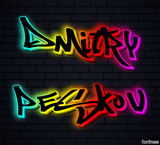 Dmitry Peskov Efecto de Texto