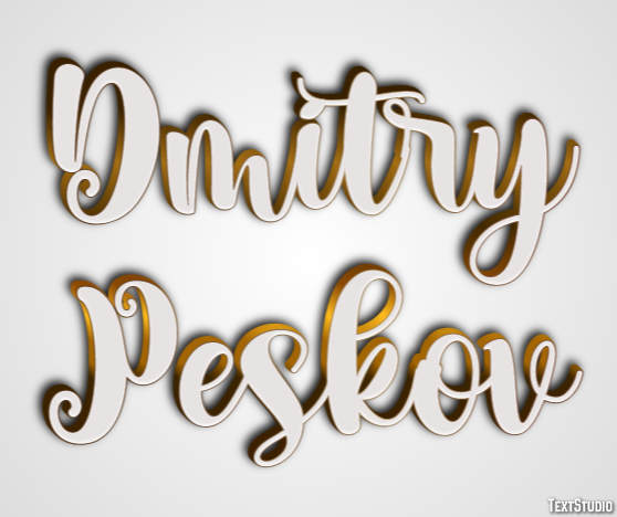 Dmitry Peskov Efecto de Texto