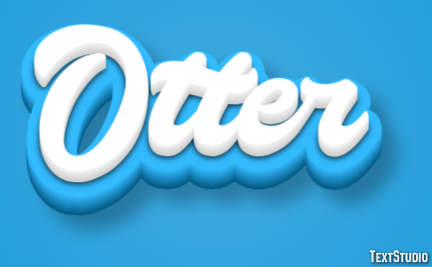 Otter Efekt tekstowy