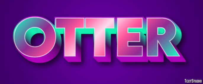 Otter Texteffekt