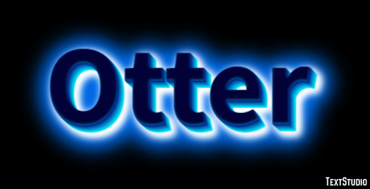 Otter Texteffekt