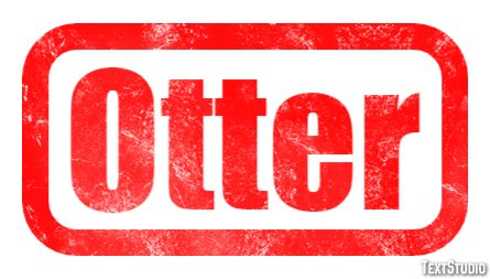 Otter Efekt tekstowy