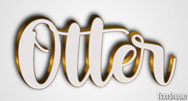 Otter Texteffekt